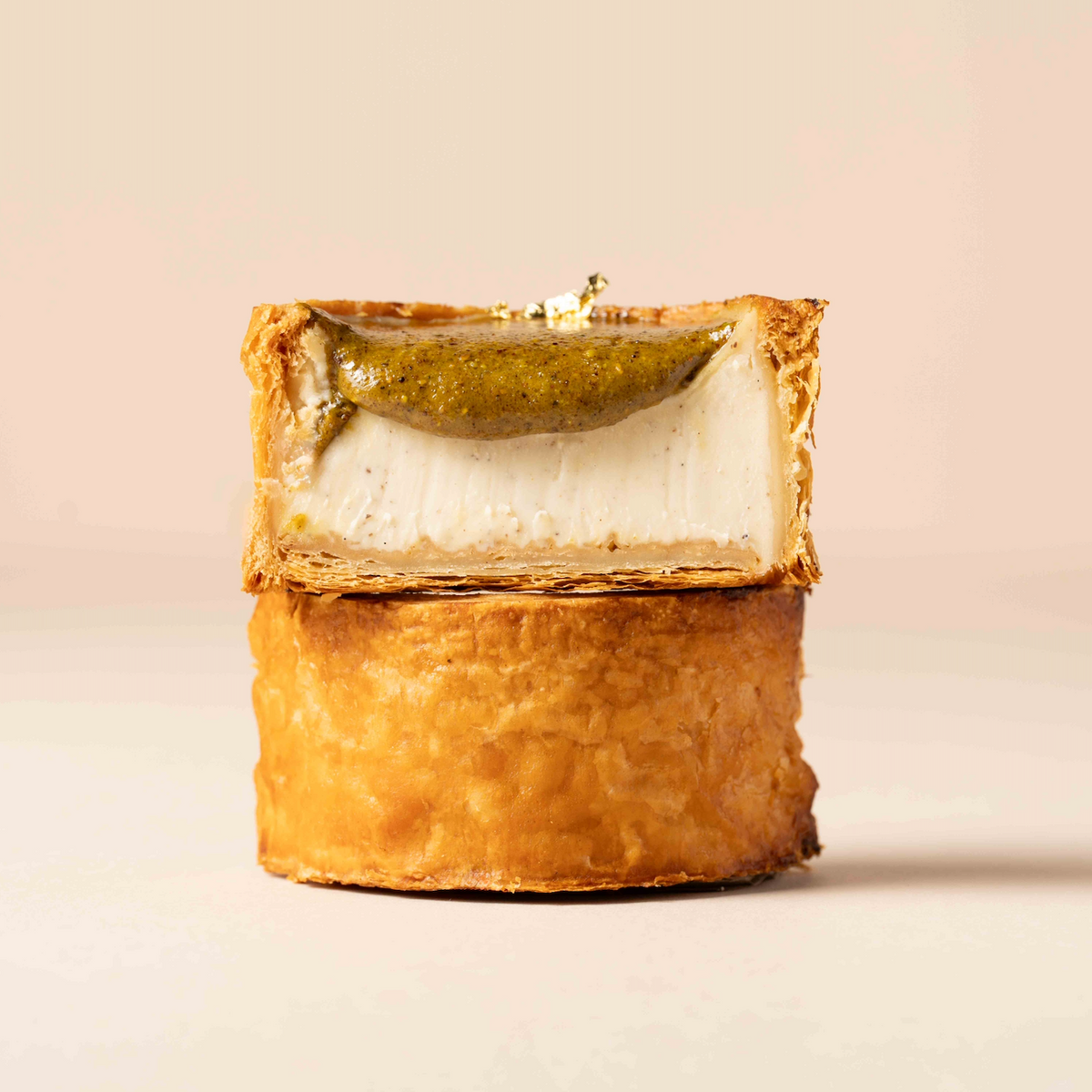 Flan vanille pistache