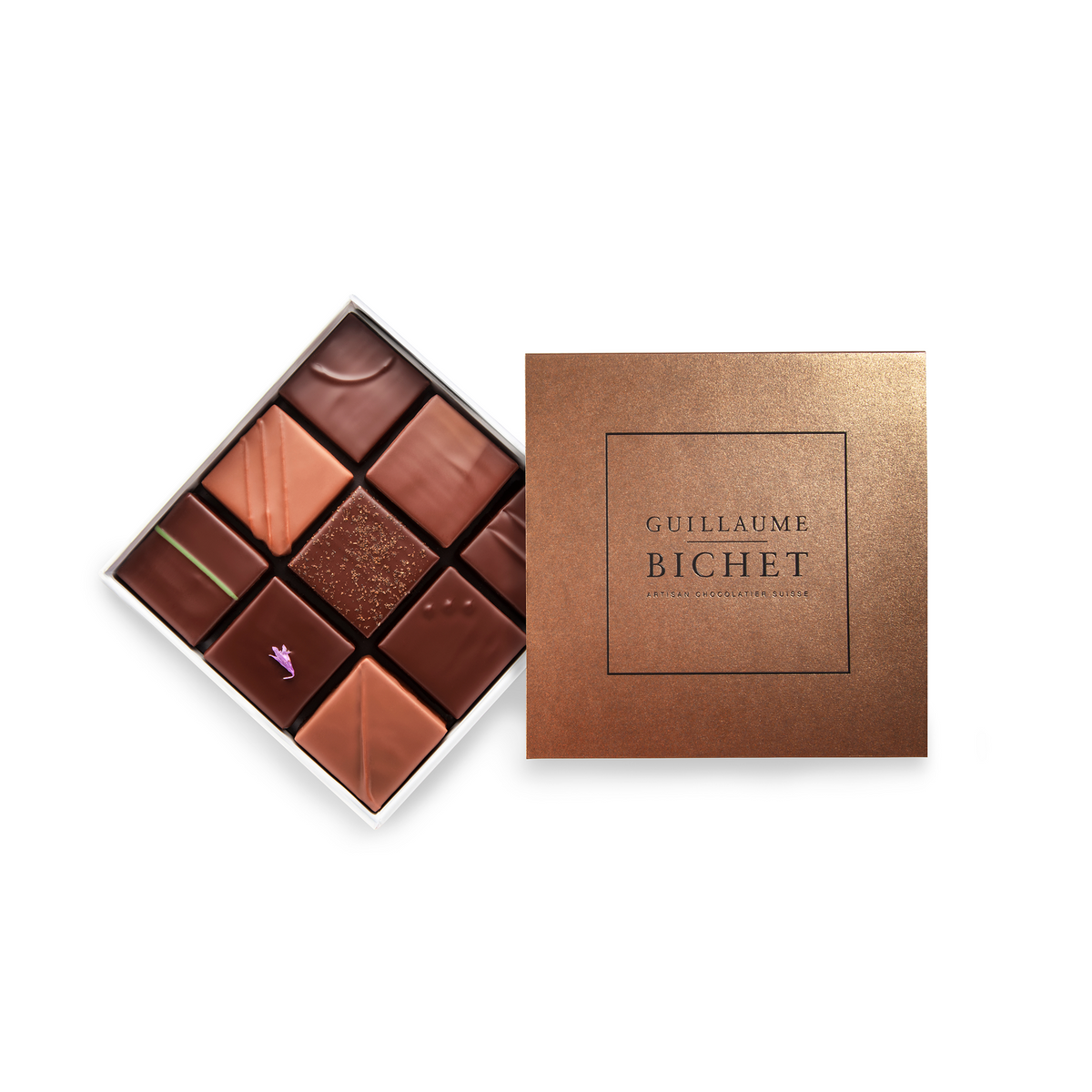 Coffret bonbons 9 chocolats